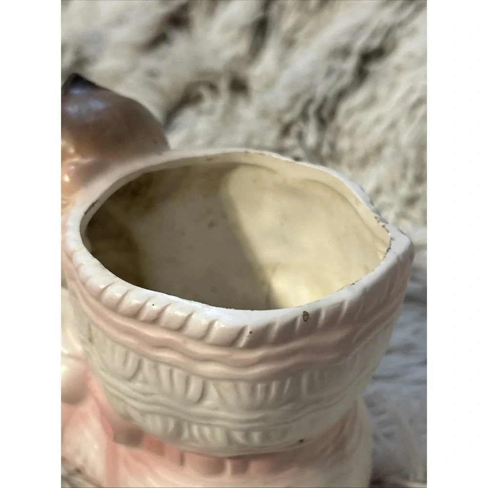Vintage Rubens 1960's Originals Japan Baby Girl‎ Boot Planter Pink White